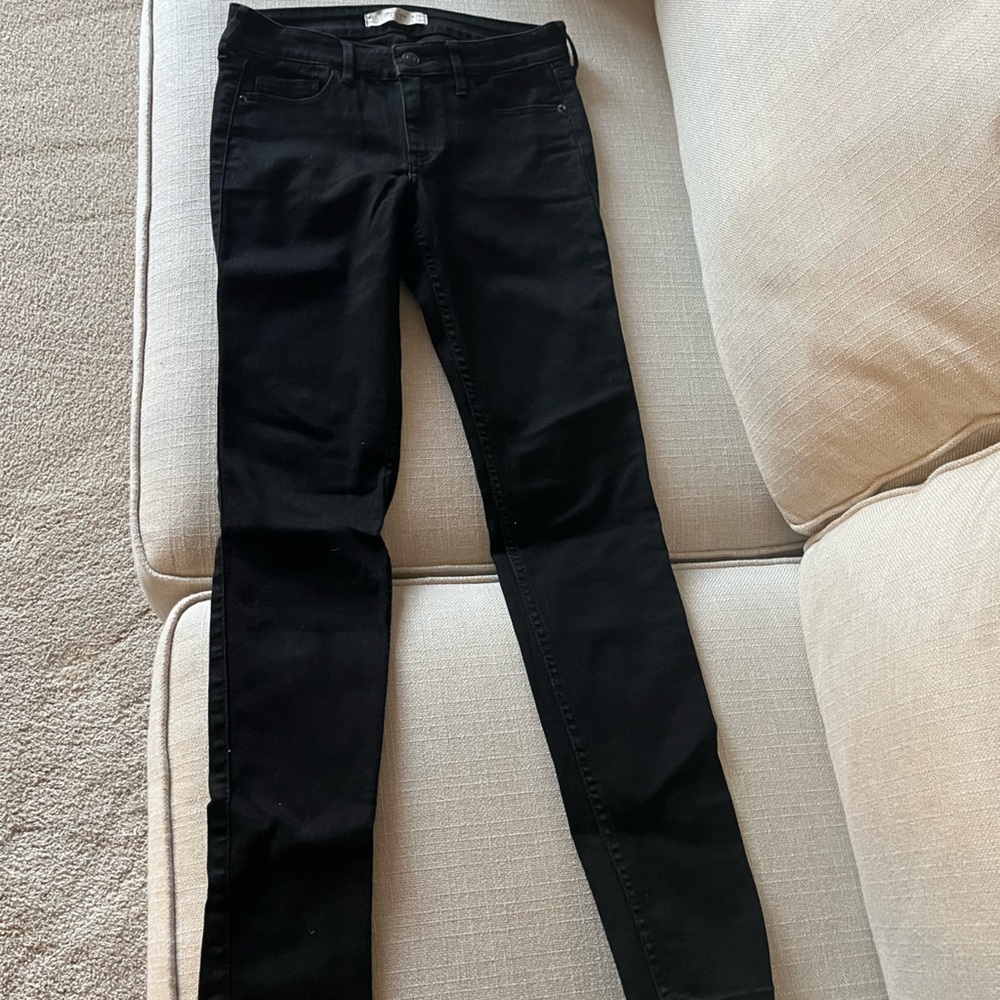 Abercrombie & Fitch Black Skinny Jeans Size 0 Short Length